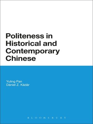 cover image of Politeness in Historical and Contemporary Chinese
